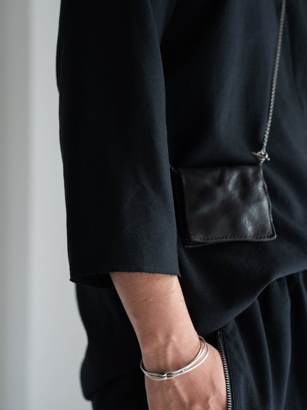 Cross - Seam Pullover Shirt【BLACK】 - PRY