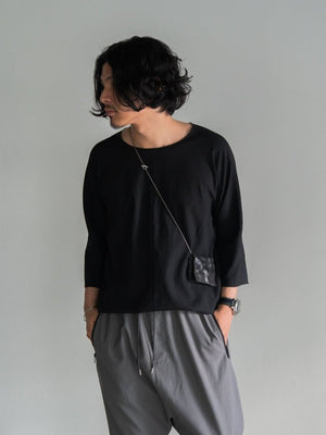Cross - Seam Pullover Shirt【BLACK】 - PRY