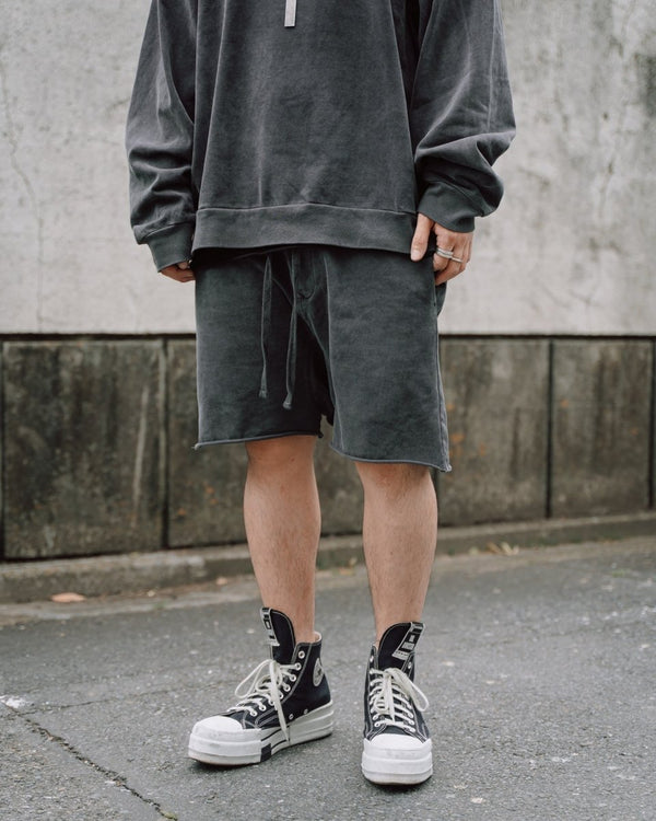 Cut-off Sarouel Shorts [pigment gray] - PRY