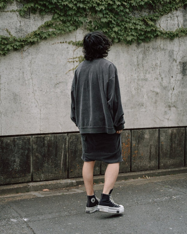 Cut-off Sarouel Shorts [pigment gray] - PRY