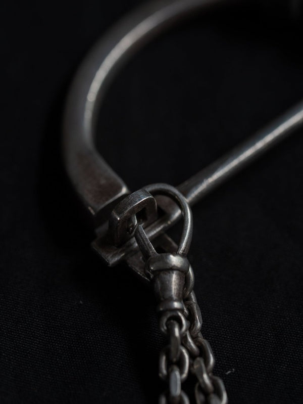 D - Clasp Key Ring with GUIDI Leather Code - PRY