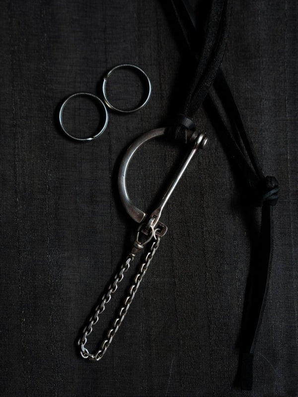 D - Clasp Key Ring with GUIDI Leather Code - PRY