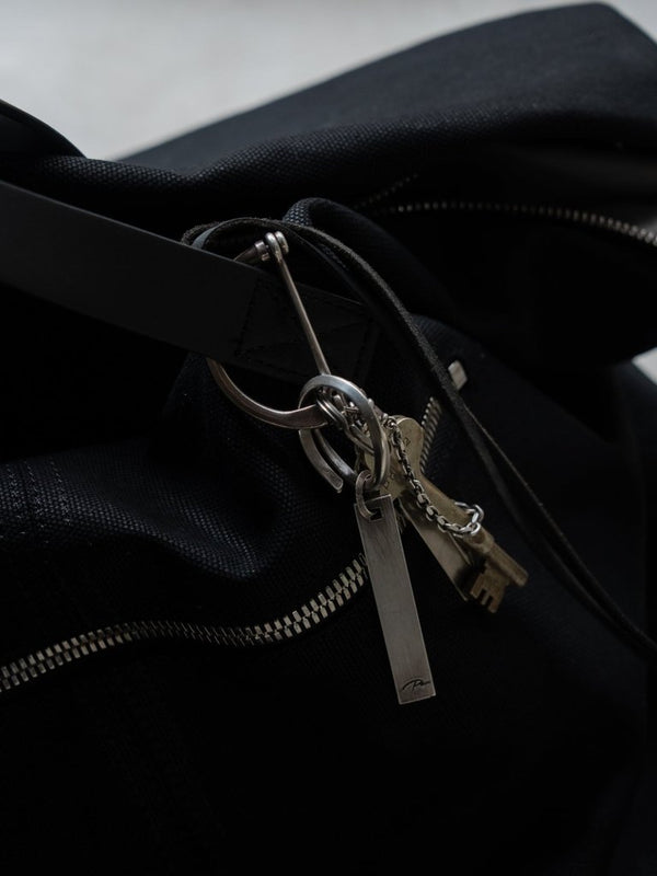 D - Clasp Key Ring with GUIDI Leather Code - PRY