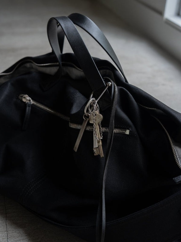 D - Clasp Key Ring with GUIDI Leather Code - PRY
