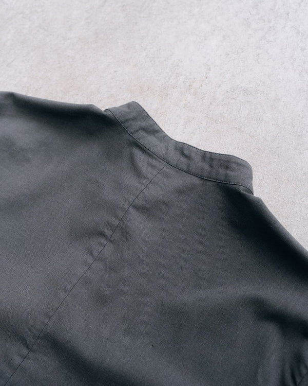 【アーカイブ販売】DarkGray Frayed Edge Linen Shirt [for setup] - PRY