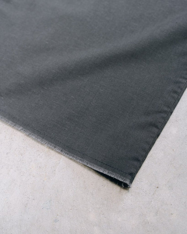 【アーカイブ販売】DarkGray Frayed Edge Linen Shirt [for setup] - PRY