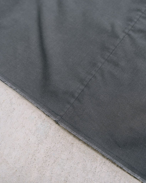 【アーカイブ販売】DarkGray Frayed Edge Linen Shirt [for setup] - PRY
