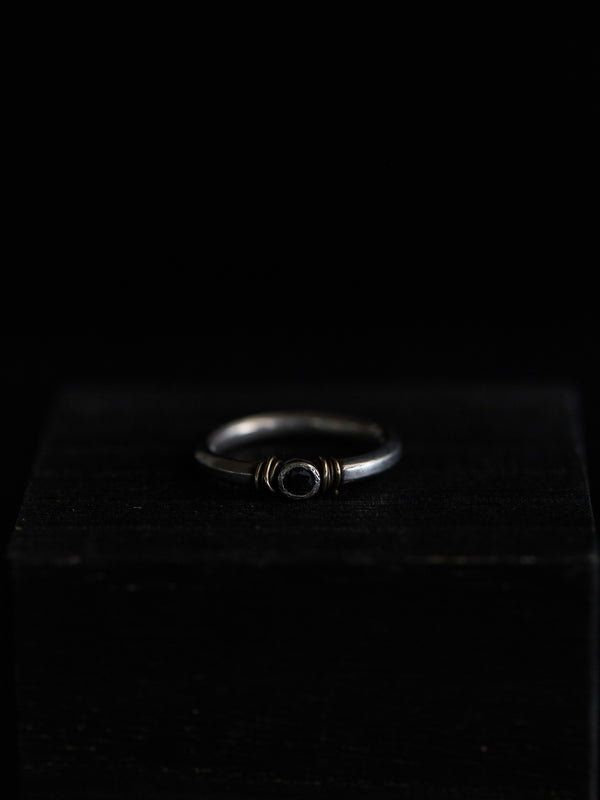 Black Diamond Ring [slv925+k10]