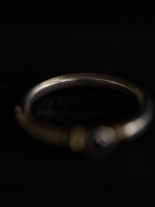 Black Diamond Ring [slv925+k10]