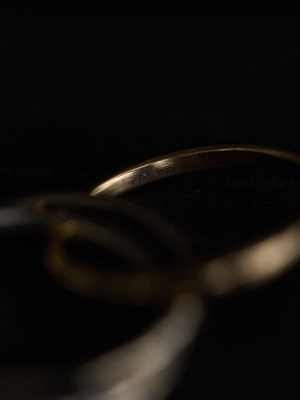 Slit Trinity Ring  [slv925+k10]