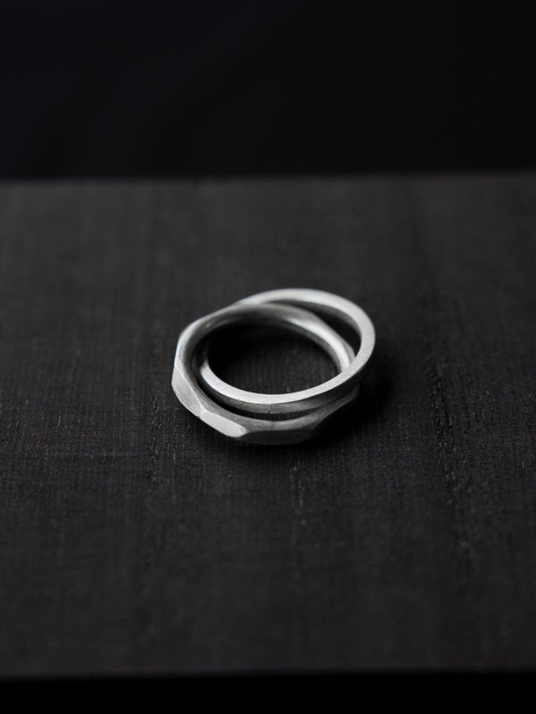 Double Crafted Edge Ring - PRY