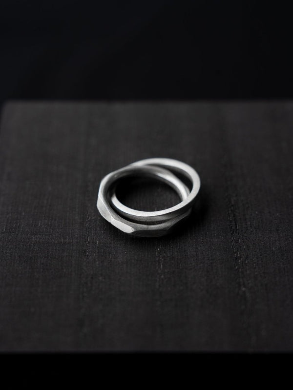 Double Crafted Edge Ring - PRY