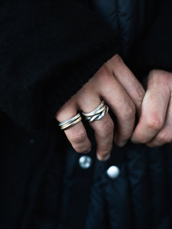 Double Crafted Edge Ring - PRY