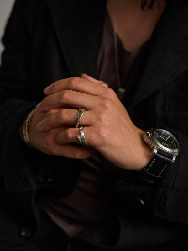 Double Twist Triangle Ring - PRY