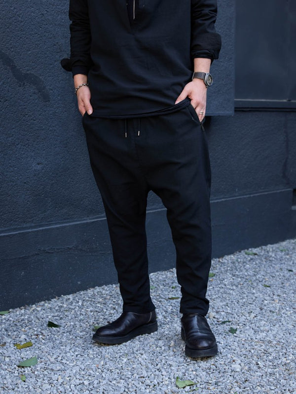 Drawstring Sarouel Zip Pants [BISHU] - PRY