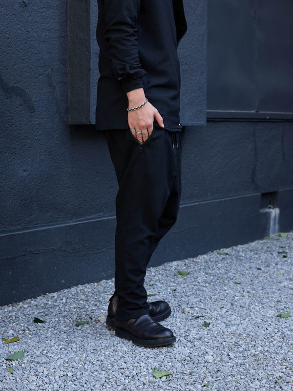 Drawstring Sarouel Zip Pants [BISHU] - PRY