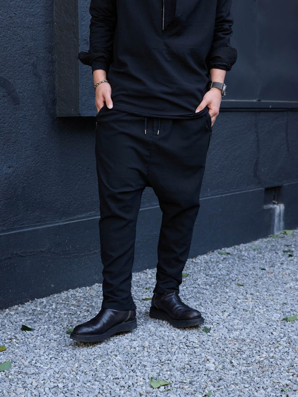 Drawstring Sarouel Zip Pants [BISHU] - PRY