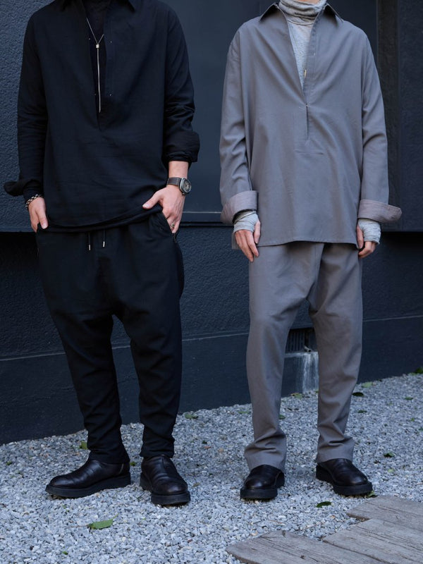 Drawstring Sarouel Zip Pants [BISHU] - PRY