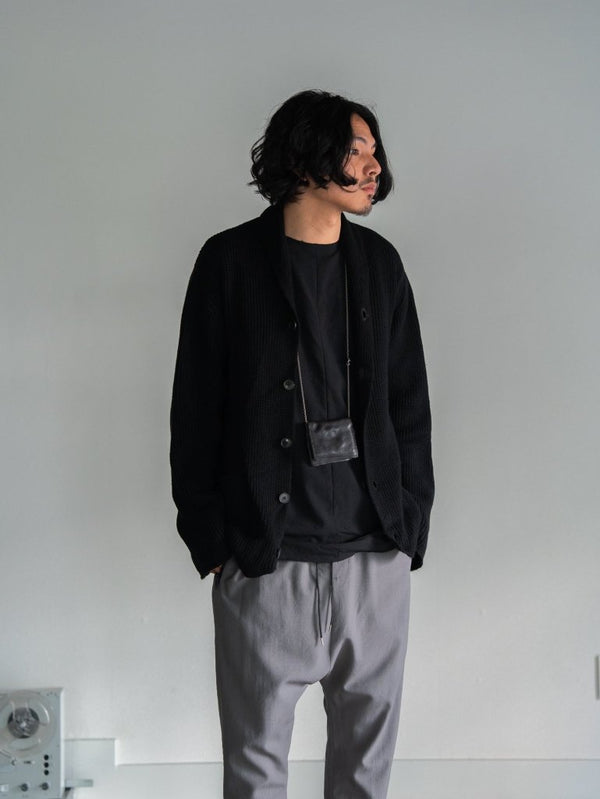 Drawstring Sarouel Zip Pants 【STONE GRAY】 - PRY