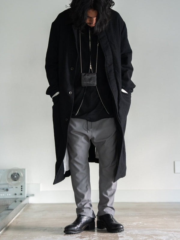 Drawstring Sarouel Zip Pants 【STONE GRAY】 - PRY