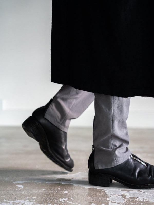 Drawstring Sarouel Zip Pants 【STONE GRAY】 - PRY