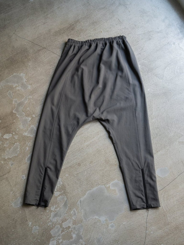 Drawstring Sarouel Zip Pants 【STONE GRAY】 - PRY