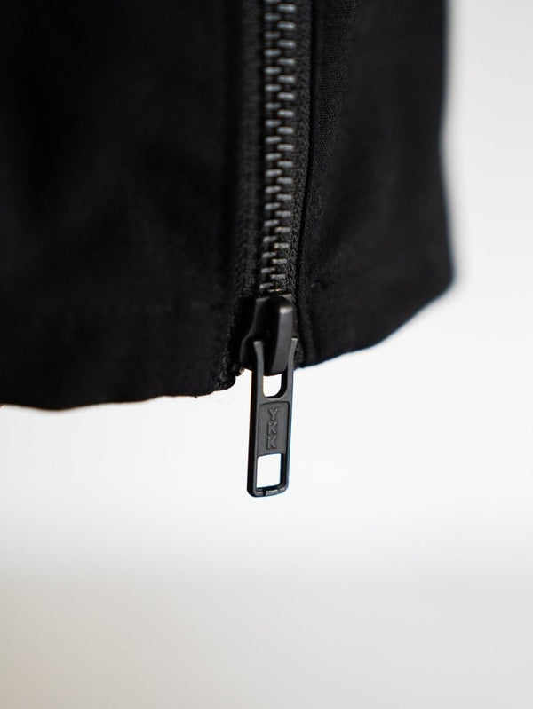 Drawstring Sarouel Zip Pants【BLACK】 - PRY