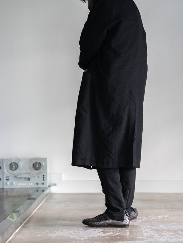 Drawstring Sarouel Zip Pants【BLACK】 - PRY