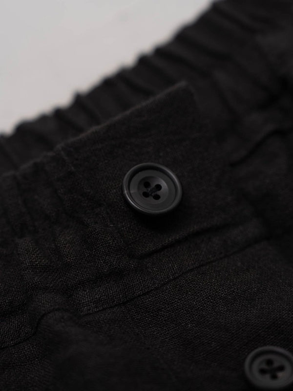 Dry Serge Sarouel Shorts [BLACK] - PRY