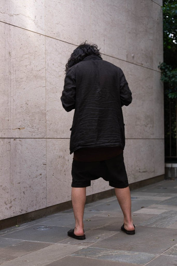 Dry Serge Sarouel Shorts [BLACK] - PRY