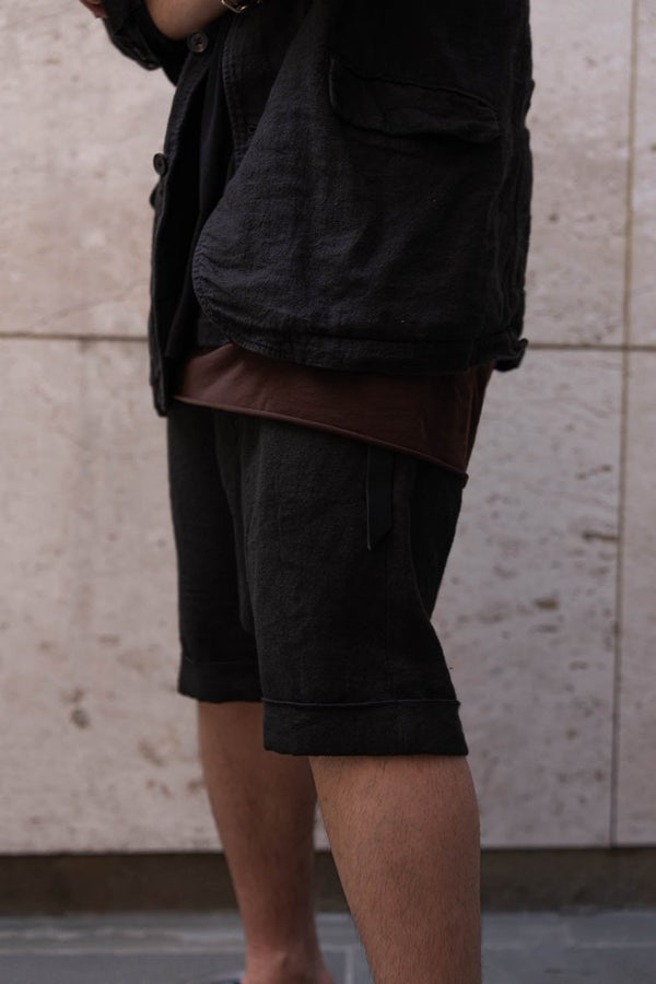 Dry Serge Sarouel Shorts [BLACK] - PRY