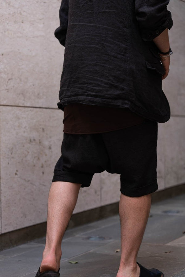 Dry Serge Sarouel Shorts [BLACK] - PRY