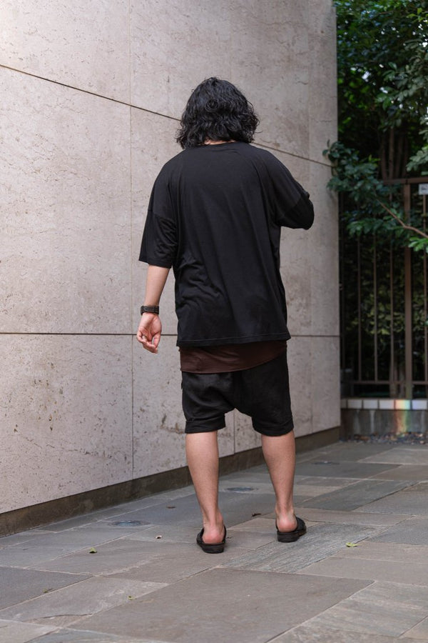 Dry Serge Sarouel Shorts [BLACK] - PRY