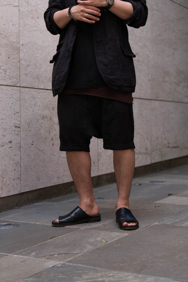 Dry Serge Sarouel Shorts [BLACK] - PRY