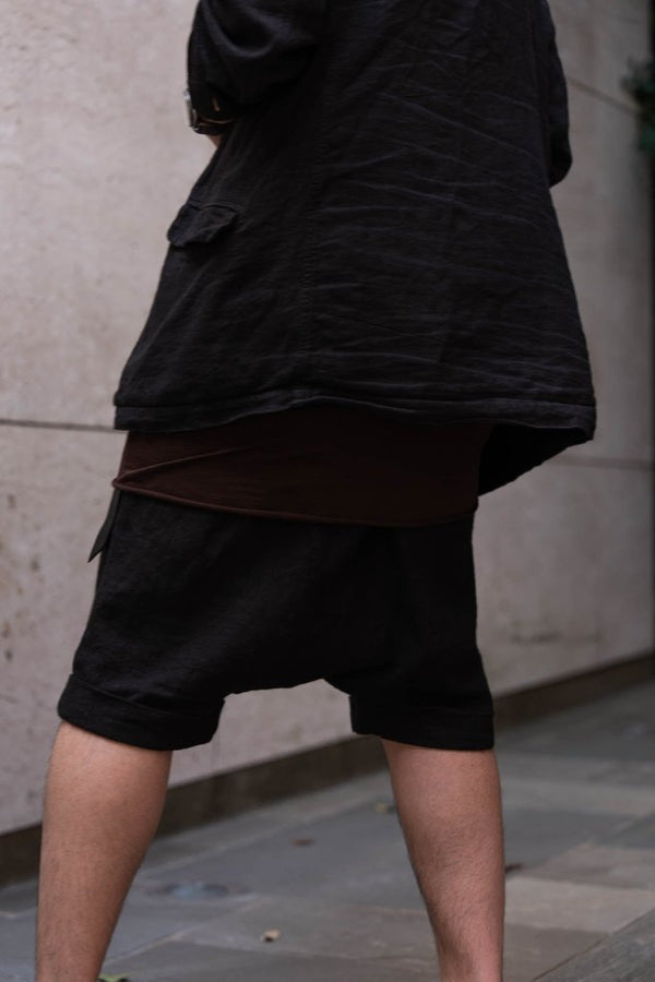 Dry Serge Sarouel Shorts [BLACK] - PRY