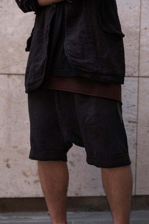 Dry Serge Sarouel Shorts [BLACK] - PRY
