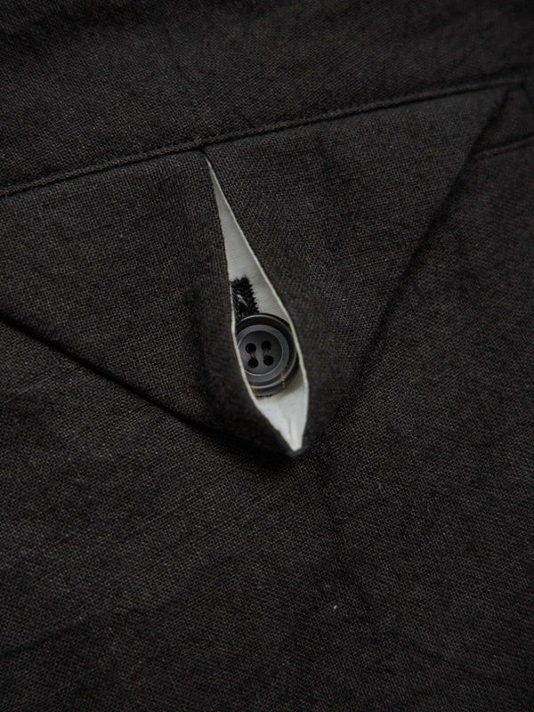 Dry Serge Sarouel Wide Pants [BLACK] - PRY