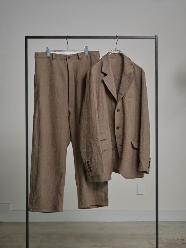 Dry Serge Sarouel Wide Pants [TAUPE] - PRY