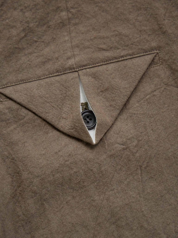 Dry Serge Sarouel Wide Pants [TAUPE] - PRY