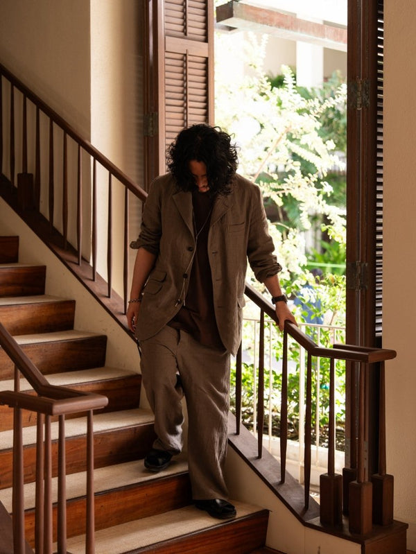 Dry Serge Tailored Jacket [TAUPE] - PRY