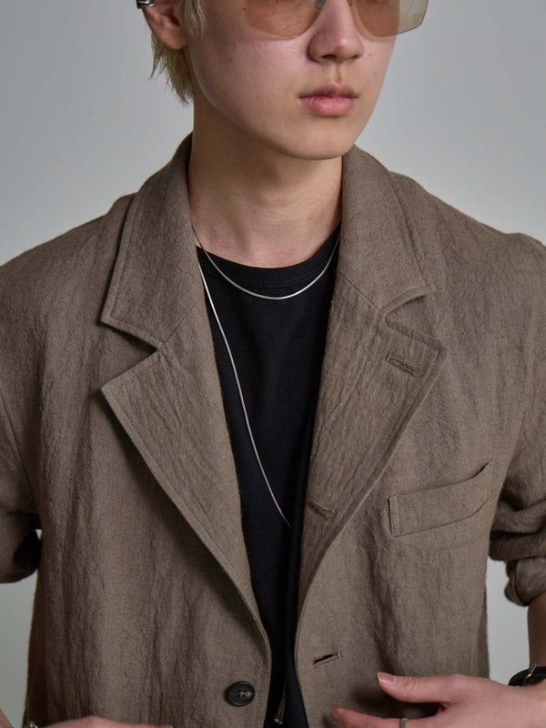 Dry Serge Tailored Jacket [TAUPE] - PRY
