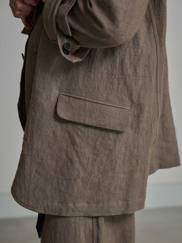 Dry Serge Tailored Jacket [TAUPE] - PRY