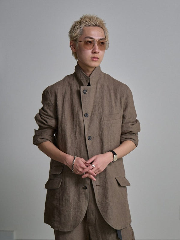Dry Serge Tailored Jacket [TAUPE] - PRY