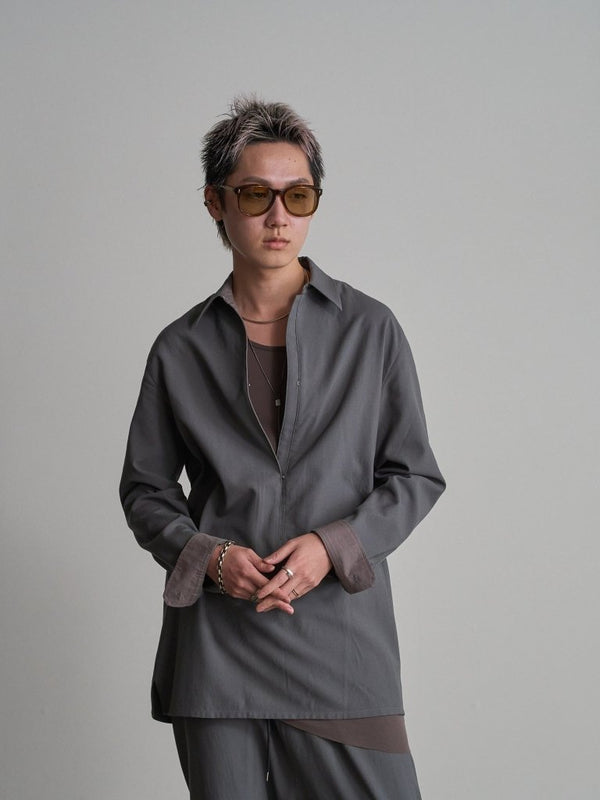 Hooked Vareuse Wool Shirt [BISHU] - PRY