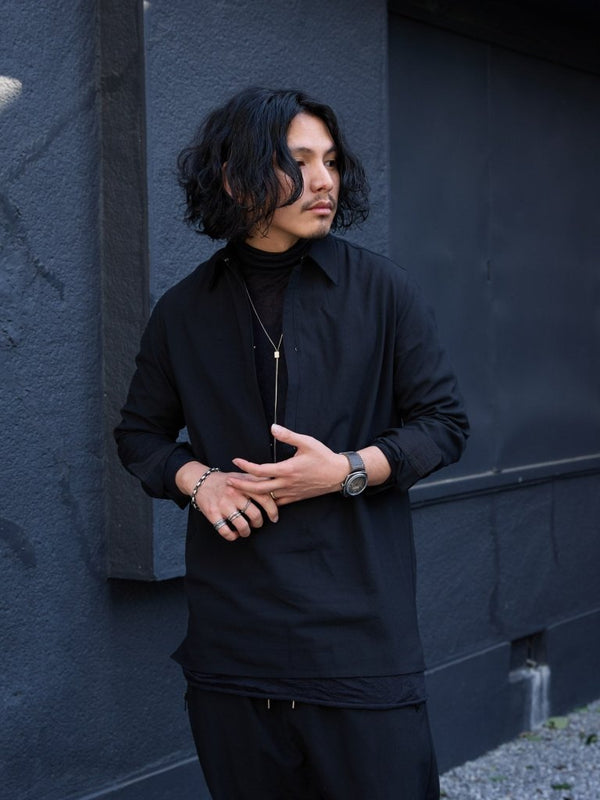 Hooked Vareuse Wool Shirt [BISHU] - PRY