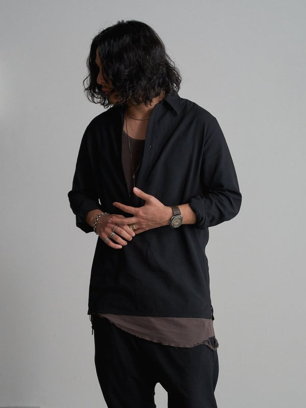 Hooked Vareuse Wool Shirt [BISHU] - PRY