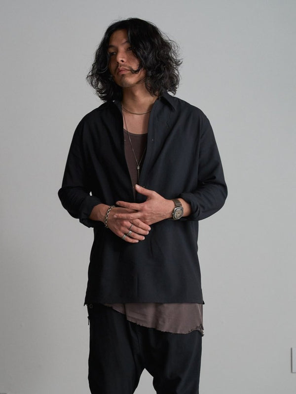 Hooked Vareuse Wool Shirt [BISHU] - PRY