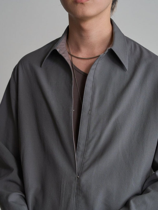 Hooked Vareuse Wool Shirt [BISHU] - PRY