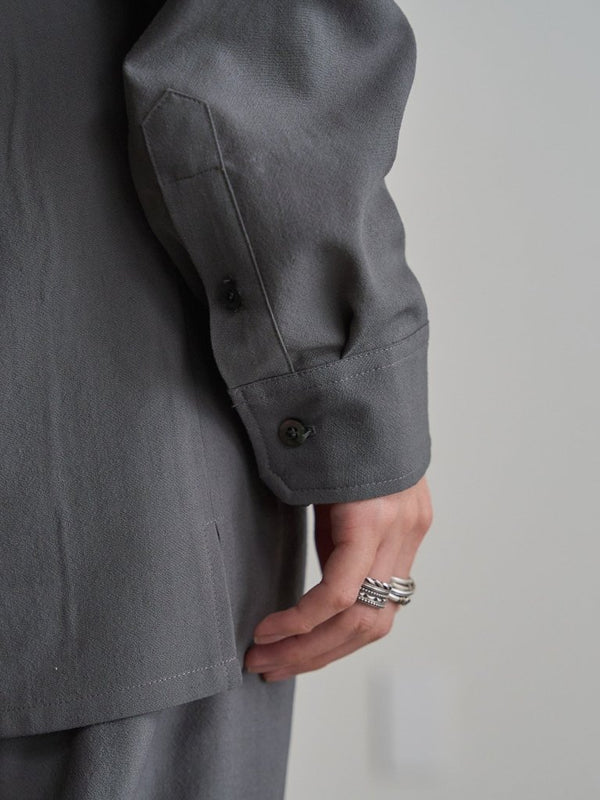 Hooked Vareuse Wool Shirt [BISHU] - PRY