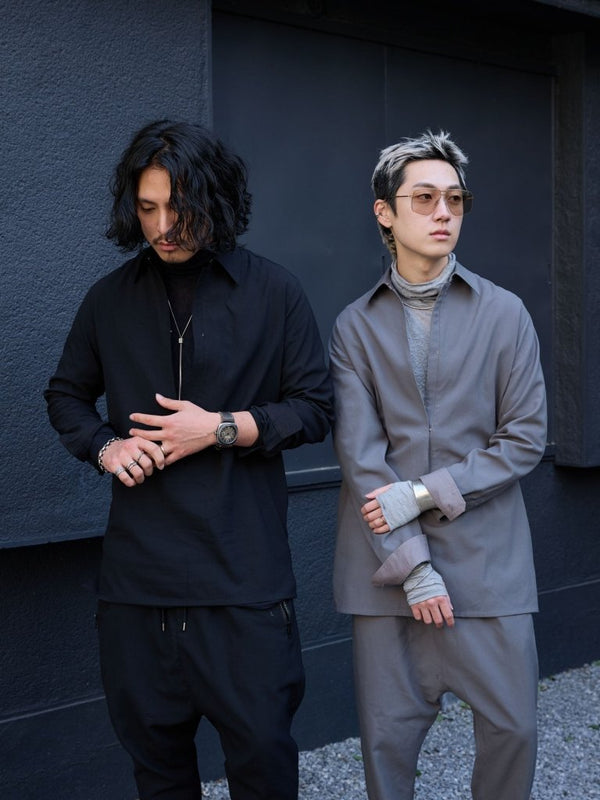 Hooked Vareuse Wool Shirt [BISHU] - PRY